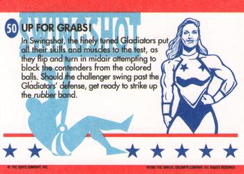 1991 Topps American Gladiators #50 Up for Grabs! Back